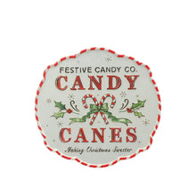 Load image into Gallery viewer, Candy Canes Metal Sign
