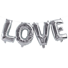 Load image into Gallery viewer, Silver Love Balloon Bunting

