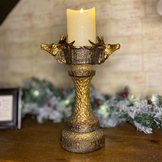 Gold Deer Candle Holder 31cm