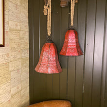 Load image into Gallery viewer, Christmas Vintage Style Rustic Large Hanging Bells
