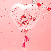 Load image into Gallery viewer, Giant Heart Shaped Confetti Balloon
