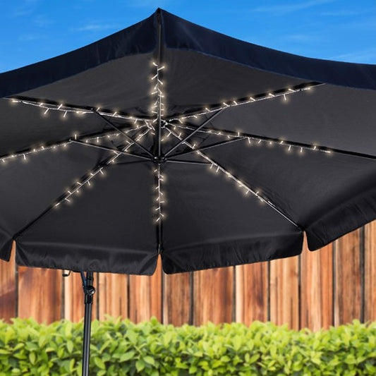 Solar Twinkle Effect Parasol String Lights