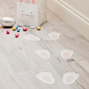 Easter Bunny Footprint Floor Stickers