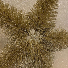 Load image into Gallery viewer, Gold Bristle Star 30cm Christmas Tree Topper

