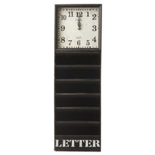 Load image into Gallery viewer, Vintage Style Black Letter Rack Clock

