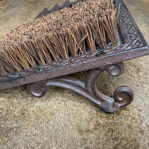 Cast Iron Shoe Brush with Boot Jack and Scraper