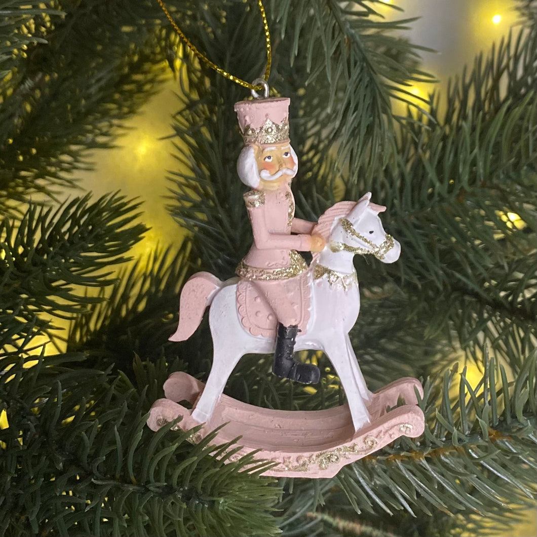 Christmas Nutcracker on Rocking Horse 9cm