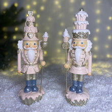 Load image into Gallery viewer, Christmas Pink Nutcracker Decoration Set
