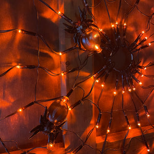 Halloween Spider Web Orb with LED Lights