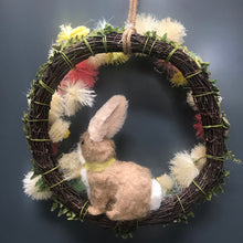 Load image into Gallery viewer, Decorative Spring Easter Wreath with Rabbit
