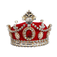 Load image into Gallery viewer, Mark Roberts Red And Gold Christmas Jewel Crown
