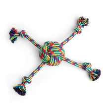 Load image into Gallery viewer, Woven Quad Rope Ball Dog Toy
