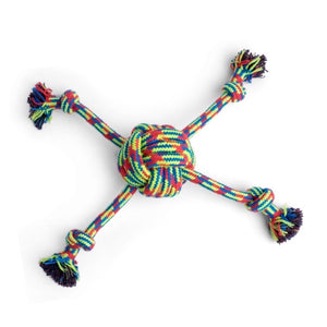Woven Quad Rope Ball Dog Toy