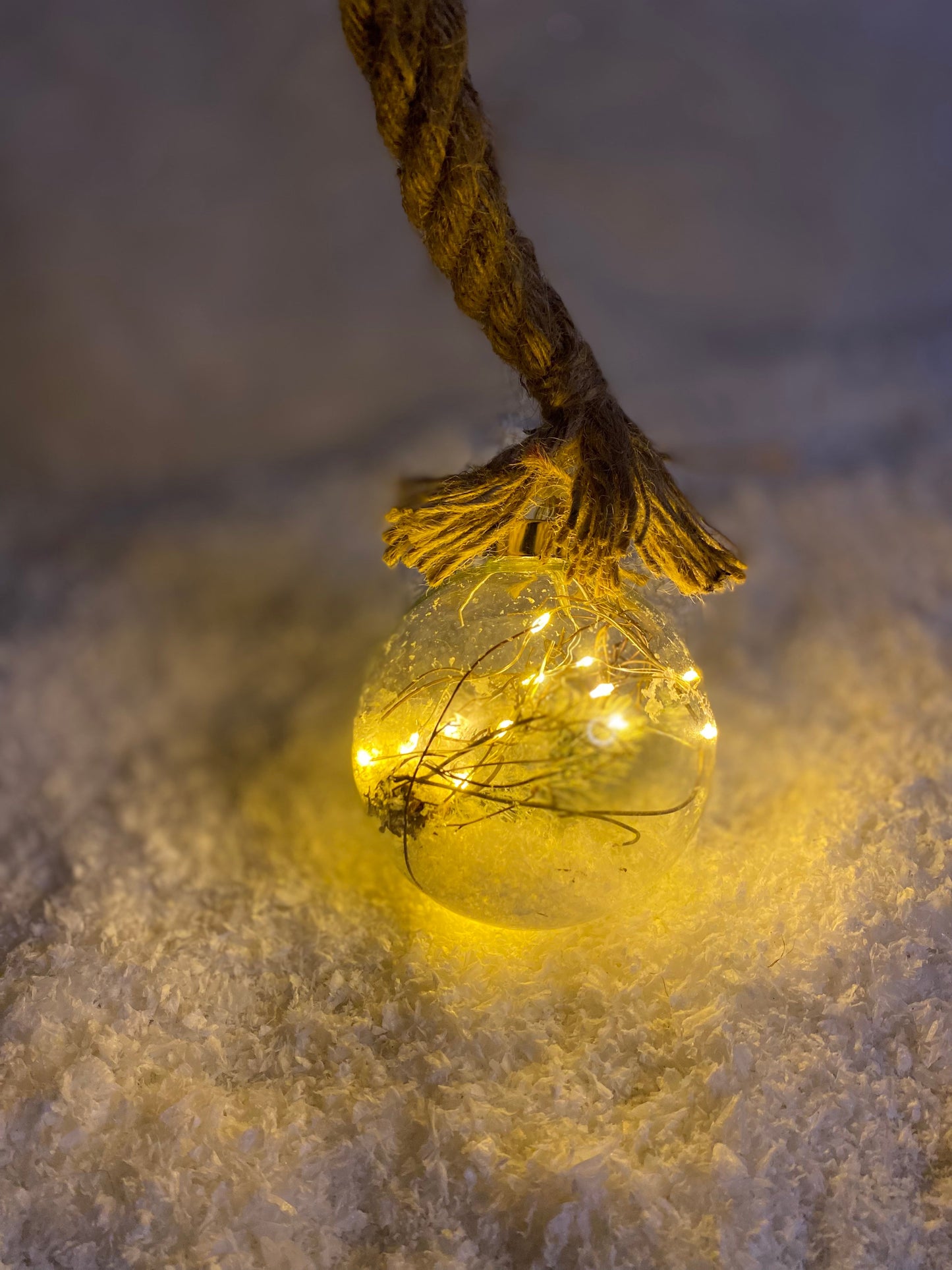 Lumineo Micro LED 10cm Ball Decoration with Rope