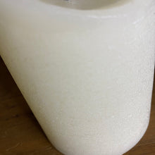 Load image into Gallery viewer, 13 x 9cm Cream FlickaBright Textured Candle with Timer
