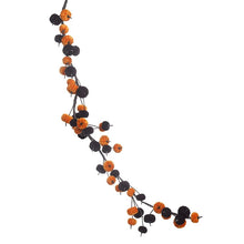 Load image into Gallery viewer, Velvet Black and Orange Pumpkin Garland Decoration
