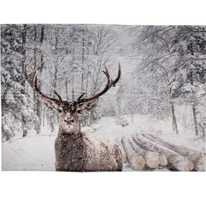 Winter Deer Christmas Throw