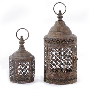 Vintage Style Moorish Lanterns Set Of 2