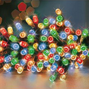 Premier TimeLights 50 Multi-Coloured LED Battery Operated String Lights