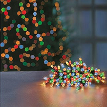 Load image into Gallery viewer, Premier TimeLights 200 Multi-Coloured LED Battery Operated String Lights
