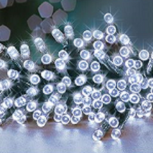 Load image into Gallery viewer, Premier TimeLights 200 White LED Battery Operated String Lights
